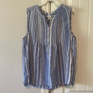 Gap pintuck sleeveless top 2021